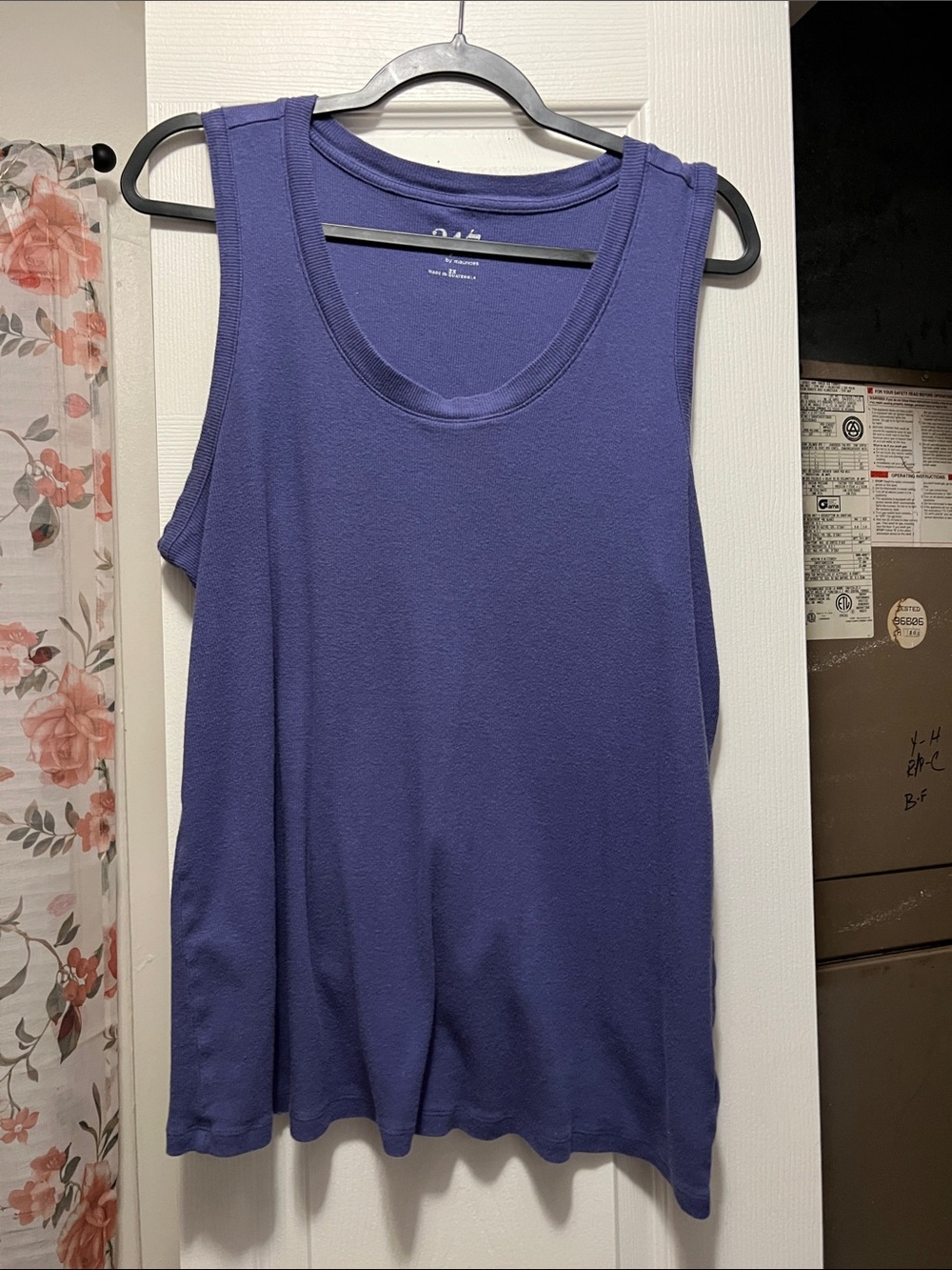 Women's Sleeveless Knit Tank Top in Purple